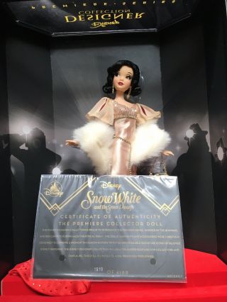 Disney Limited Edition Jasmine And Snow White Designer Doll 3