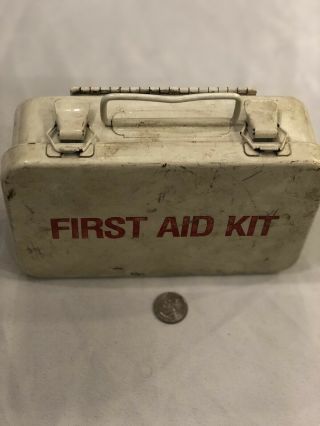 Vintage/antique First Aid Enamelware Box,  Medical Nurse,  Doctor