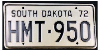 South Dakota 1972 Highway Maintenance Trailer License Plate Hmt - 950