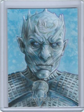Jason Davies Character Sketch Card - Game Of Thrones Inflexions - The Night King