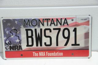 Montana License Plate Nra Foundation National Rifle Association