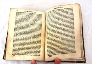 ANTIQUE JUDAICA HEBREW BOOK 1580’S MANUSCRIPT WRITINGS 5
