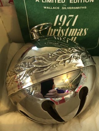 Wallace Silversmiths 1971 Christmas Bell Limited Edition,