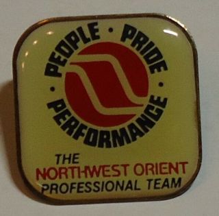 Northwest Orient Airlines Lapel Pin - Performance Team - - 1970 
