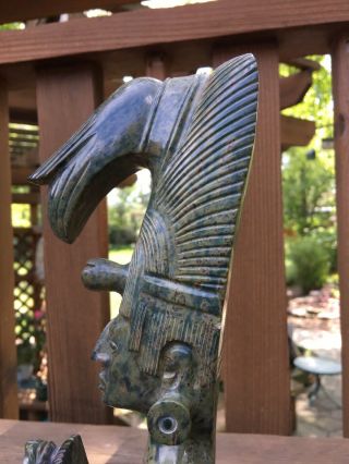 Carved Stone Aztec Mayan Inca Polynesia Figure Sculpture Totem Statue 10,  