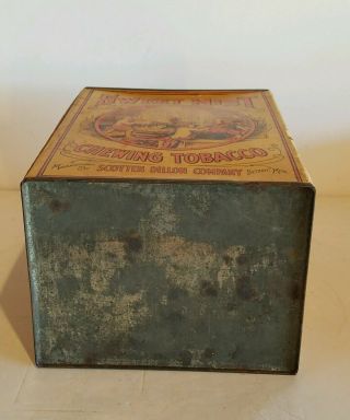 vintage Sweet Mist Tabacco tin cardboard can with lid 6