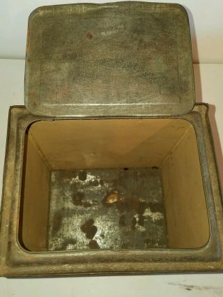 vintage Sweet Mist Tabacco tin cardboard can with lid 8