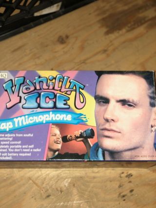 1991 Vanilla Ice Microphone Collectible Rare Never Opened
