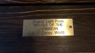Disney Magic Kingdom Park LIGHT prop PIRATES OF THE CARIBBEAN RIDE 2