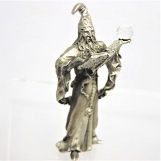 Bc Gallo Standing Wizard With Book And Crystal Ball