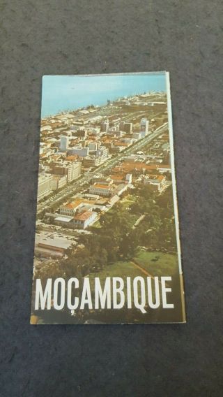 Rare Vintage Africa Mozambique Tourist Brochure W/ Images And Information