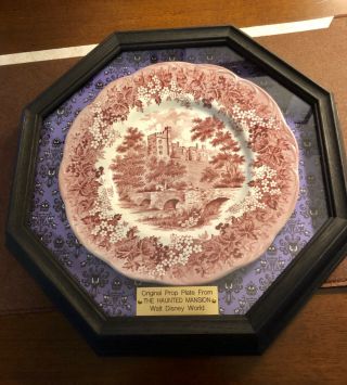 Disney Magic Kingdom Dinner Plate Prop From The Haunted Mansion Ride