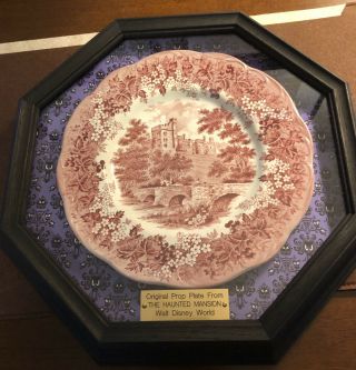 Disney Magic Kingdom DINNER PLATE PROP from THE HAUNTED MANSION RIDE 3