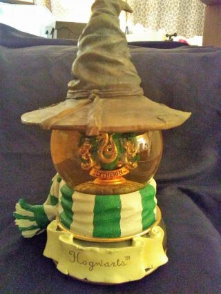 Harry Potter Slytherin House Wind Up Musical Snow Globe W/ Music Box
