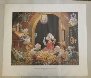 Signed Carl Barks “this Dollar Saved My Life At Whitehorse” 103/345 Ar
