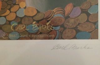 Signed Carl Barks “THIS DOLLAR SAVED MY LIFE AT WHITEHORSE” 103/345 AR 6