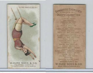 N77 Duke,  Gymnastic Exercises,  1887,  Flying Trapeze