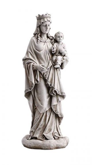 Avalon Gallery Mary Queen Of Heaven Resin Garden Statue,  18 Inch