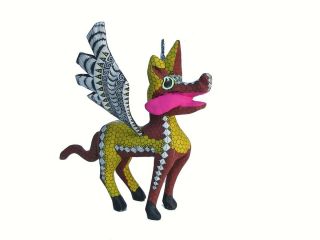 " Dante,  " The Lovable Dog From " Coco " Movie - Oaxacan Wood Carving Alebrije,
