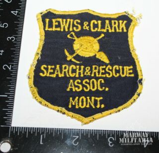 Early Lewis & Clark Search & Rescue Association Montana Patch (17333)