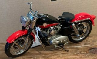Franklin 1/10 Scale Diecast 1957 Harley Davidson Sportster Motorcycle W Tag