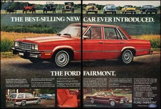 1979 Ford Fairmont And Futura 2 - Page Vintage Advertisement Print Art Car Ad J103