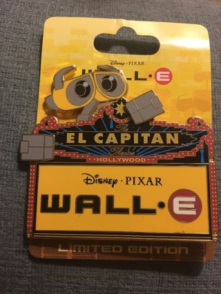 Dsf El Capitan Pixar Wall - E Marquee Pin Le 300 Disney Soda Fountain