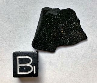 Aguas Zarcas Costa Rica Cm2 Crusted Carbonaceous Chondrite Meteorite Slice