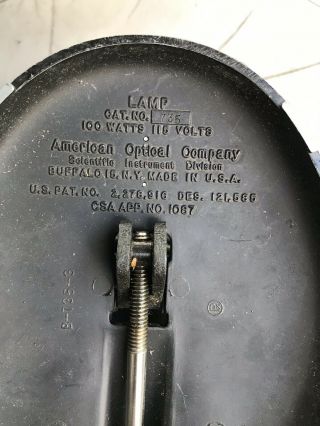 Vintage American Optical Co.  Lamp 735