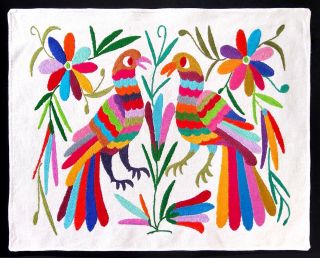 Otomi Embroidery.  Mexican Textile From Tenango De Doria.  Mexican Folk Art
