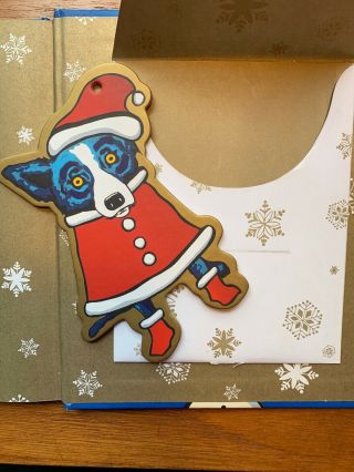 15 George Rodrigue Blue Dog Christmas Cards & Book,  Ornament - 2000 7