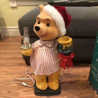 22 " Disney Winnie The Pooh Telco Animated Motion - Ette For Christmas (lights Up)