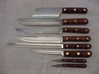 Vintage Case Xx 8 Piece Kitchen Knife Set Knives
