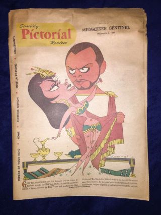1959 Dec 6 Jacques Kapralik Solomon And Sheba Mr.  Magoo Nubbin Cartoon Coloring