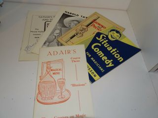 5 Magic Booklet Grab Bag Harold Taylor (2 Signed),  Adair,  Musson Maurice