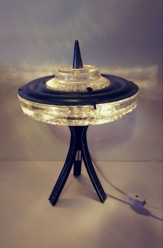 Seattle Space Needle Lamp,  All Repurposed Parts,  Local Seattle Artist