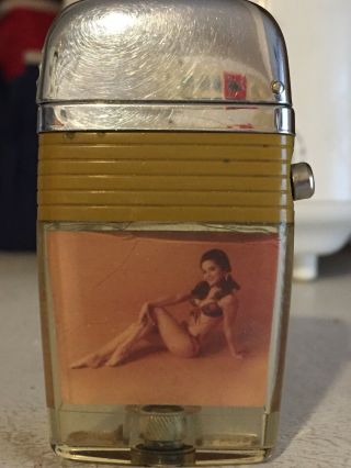 Vintage Scripto Lighter Pinup Bikini Girl