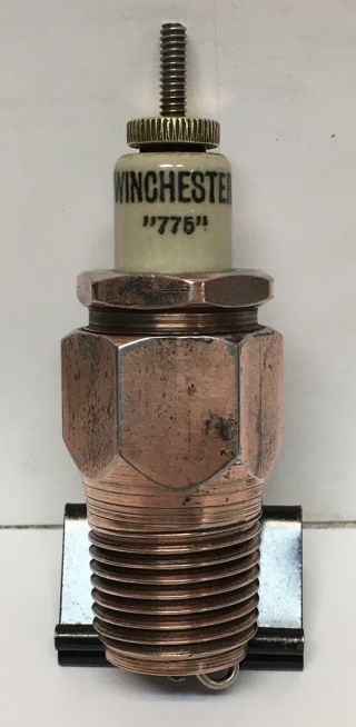 Very Rare Vintage Winchester Spark Plug 1/2” Copper Plated Hardware Model T Ford
