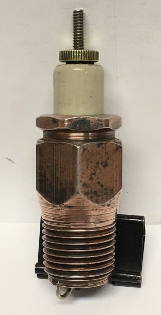 Very Rare Vintage WINCHESTER Spark Plug 1/2” Copper Plated Hardware Model T Ford 4