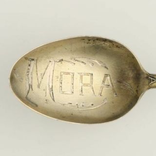Mora Minnesota Souvenir Spoon - Sterling Silver Collectors Vintage State Seal