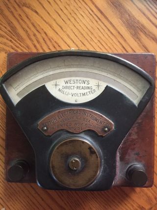 Weston’s Direct Reading Voltmeter Antique