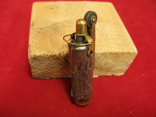 antique WWI IMCO JFA Extra brass & silver trench lighter complete 4