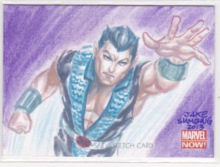 2014 Marvel Now Sketch Card Jake Sumbing (f)