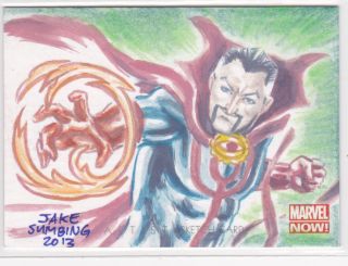 2014 Marvel Now Sketch Card Jake Sumbing