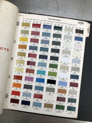 Dupont Color Vw Mg Opel Healey Book Import Paint Chip Toyota 1970s 1960s 1950s