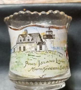 Pond Island Light House Mouth Of Kennebec Phippsburg Me Souvenir Toothpick