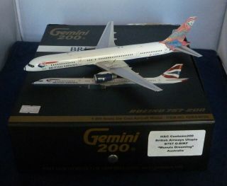 H&c Customs 1:200 Boeing 757 British Airways (wunula Dreaming - Australia) G - Bikf