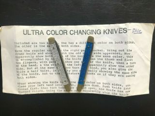 Ultra Color Changing Knives - Vintage - Like Merrill Pakistani Knives