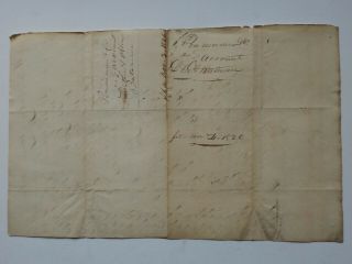 1824 Knox County Ohio Account Document for Luther Bateman from Pennanan & Co 4