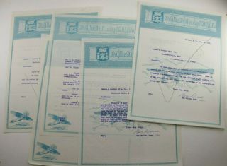 1929 Lamson Goodnow Dahlke Stationery Buffalo Ny Signed Air Mail Ephemera P987b